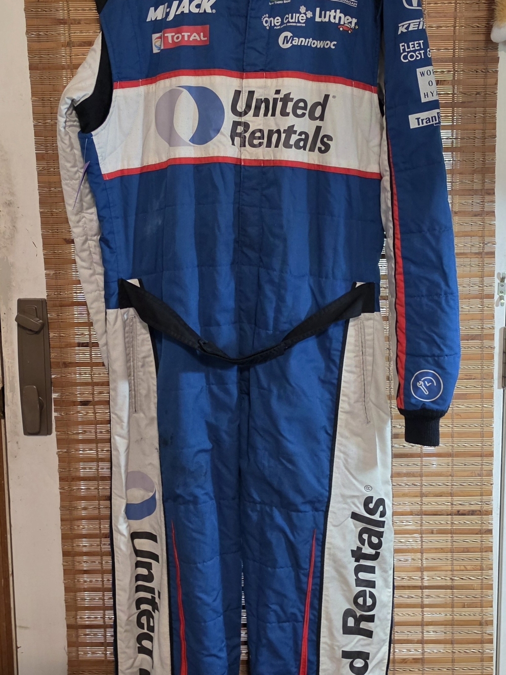 United Rentals Blue Racing Suit with Logo Graham Rahal